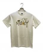 stussyステューシー）の古着「プリントTシャツ」｜ホワイト