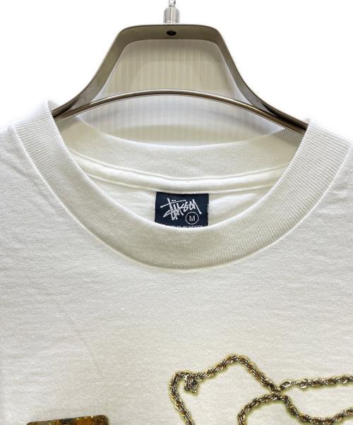 stussy（ステューシー）stussy (ステューシー) プリントTシャツ ホワイト サイズ:Mの古着・服飾アイテム