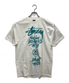 stussy（ステューシー）の古着「ワールドツアープリントTシャツ」｜ホワイト