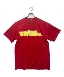 stussy（ステューシー）の古着「プリントTシャツ バブルロゴ」｜レッド
