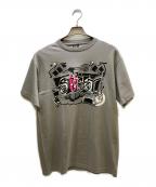 stussyステューシー）の古着「プリントTシャツ」｜グレー