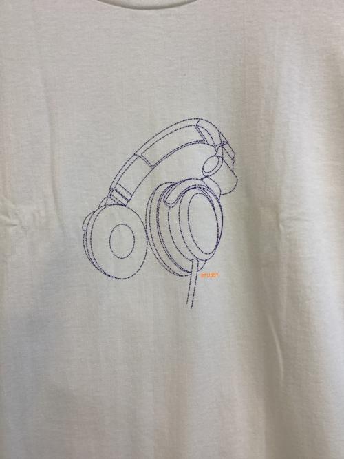 stussy（ステューシー）stussy (ステューシー) プリントTシャツ ホワイト サイズ:SIZE Lの古着・服飾アイテム
