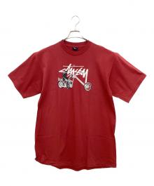 stussy（ステューシー）の古着「プリントTシャツ」｜レッド