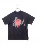 stussyステューシー）の古着「プリントTシャツ」｜ブラック