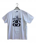 stussyステューシー）の古着「プリントTシャツ」｜ホワイト