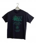 stussyステューシー）の古着「プリントTシャツ」｜ブラック