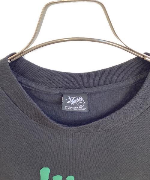 stussy（ステューシー）stussy (ステューシー) プリントTシャツ ブラック サイズ:SIZE Lの古着・服飾アイテム