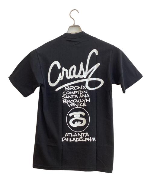 stussy（ステューシー）stussy (ステューシー) プリントTシャツ ブラック サイズ:SIZE Mの古着・服飾アイテム