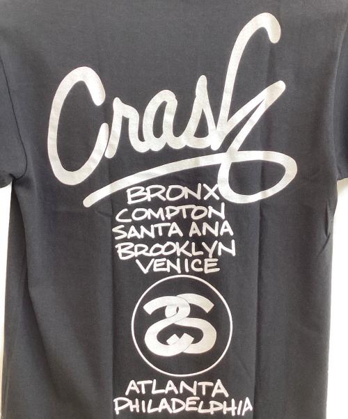 stussy（ステューシー）stussy (ステューシー) プリントTシャツ ブラック サイズ:SIZE Mの古着・服飾アイテム