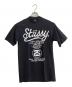 stussy（ステューシー）の古着「プリントTシャツ」｜ブラック