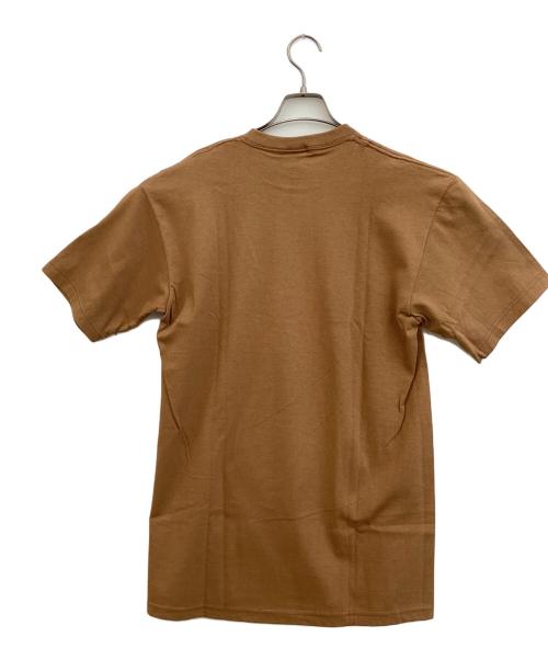stussy（ステューシー）stussy (ステューシー) プリントTシャツ ブラウン サイズ:SIZE Mの古着・服飾アイテム