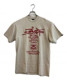 stussy（ステューシー）の古着「プリントTシャツ」｜ベージュ