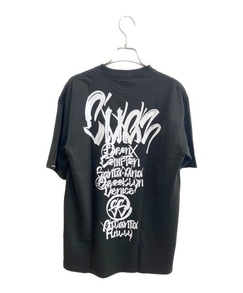stussy（ステューシー）stussy (ステューシー) プリントTシャツ ブラック サイズ:Mの古着・服飾アイテム