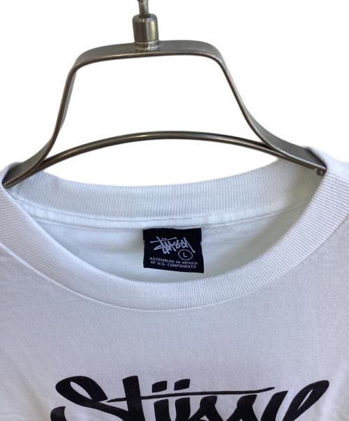 stussy（ステューシー）stussy (ステューシー) プリントTシャツ ホワイト サイズ:SIZE Lの古着・服飾アイテム