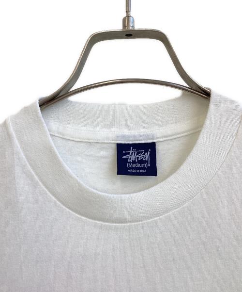 stussy（ステューシー）stussy (ステューシー) プリントTシャツ ホワイト サイズ:SIZE Mの古着・服飾アイテム