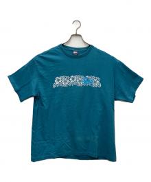 stussy（ステューシー）の古着「プリントTシャツ ハイビスカスグラフィック」｜スカイブルー