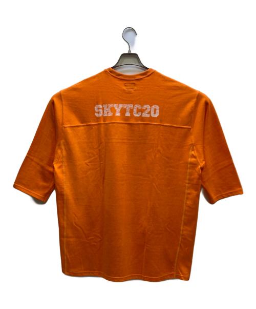 stussy（ステューシー）stussy (ステューシー) バックプリントTシャツ オレンジ サイズ:Lの古着・服飾アイテム