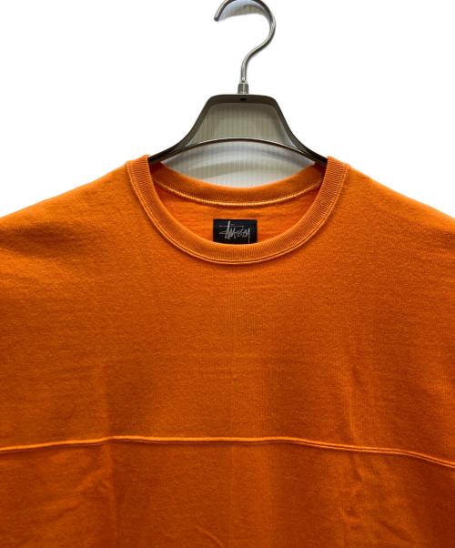 stussy（ステューシー）stussy (ステューシー) バックプリントTシャツ オレンジ サイズ:Lの古着・服飾アイテム