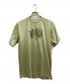stussyステューシー）の古着「プリントTシャツ」｜黄緑
