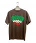 stussy（ステューシー）の古着「WORLD WIDE プリントTシャツ」｜ブラウン