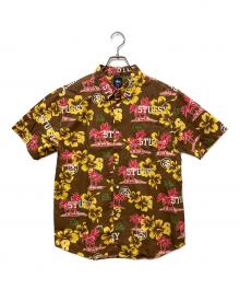 stussy（ステューシー）の古着「アロハデザイン半袖シャツ」｜ブラウン