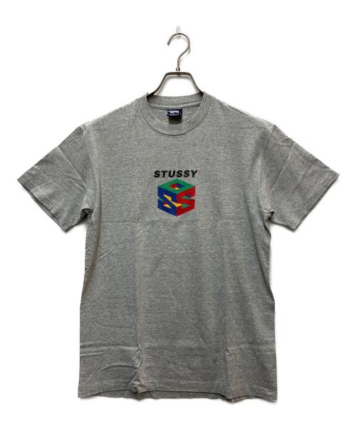 stussy（ステューシー）stussy (ステューシー) プリントTシャツ グレー サイズ:Mの古着・服飾アイテム