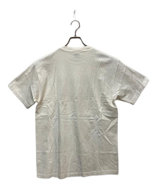 stussy（ステューシー）stussy (ステューシー) プリントTシャツ N°4モノグラムロゴ ホワイト サイズ:LARGEの古着・服飾アイテム