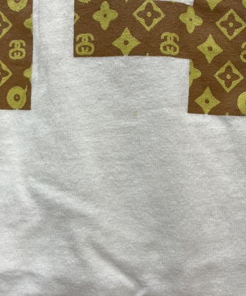 stussy（ステューシー）stussy (ステューシー) プリントTシャツ N°4モノグラムロゴ ホワイト サイズ:LARGEの古着・服飾アイテム