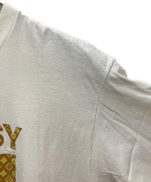 stussy（ステューシー）stussy (ステューシー) プリントTシャツ N°4モノグラムロゴ ホワイト サイズ:LARGEの古着・服飾アイテム