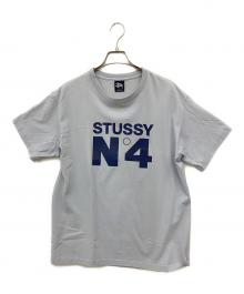 stussy（ステューシー）の古着「プリントTシャツ」｜スカイブルー