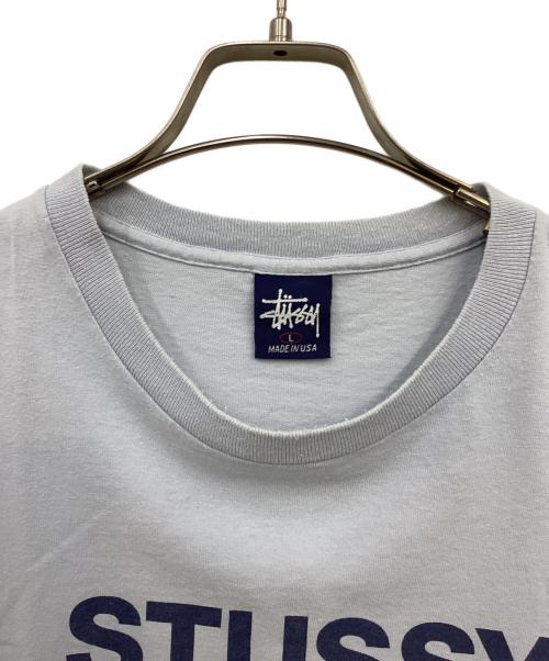 stussy（ステューシー）stussy (ステューシー) プリントTシャツ スカイブルー サイズ:Lの古着・服飾アイテム