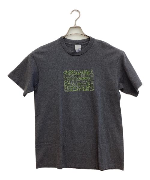 stussy（ステューシー）stussy (ステューシー) プリントTシャツ グレー サイズ:SIZE Lの古着・服飾アイテム