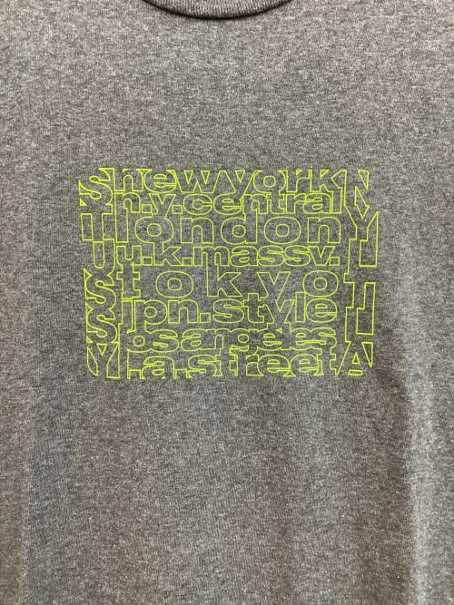 stussy（ステューシー）stussy (ステューシー) プリントTシャツ グレー サイズ:SIZE Lの古着・服飾アイテム