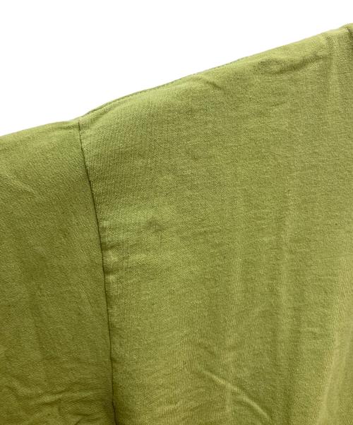 stussy（ステューシー）stussy (ステューシー) プリントTシャツ ロゴキュープグラフィック グリーン サイズ:LARGEの古着・服飾アイテム