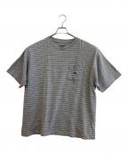stussyステューシー）の古着「ボーダーTシャツ」｜グレー