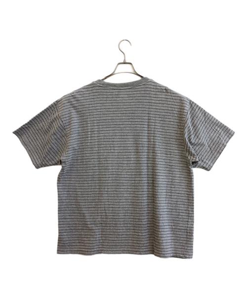 stussy（ステューシー）stussy (ステューシー) ボーダーTシャツ グレー サイズ:SIZE Lの古着・服飾アイテム