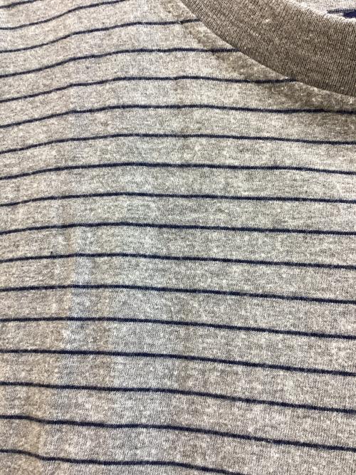 stussy（ステューシー）stussy (ステューシー) ボーダーTシャツ グレー サイズ:SIZE Lの古着・服飾アイテム