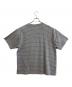 stussy (ステューシー) ボーダーTシャツ グレー サイズ:SIZE L：8000円