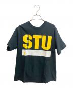 stussyステューシー）の古着「プリントTシャツ」｜ブラック