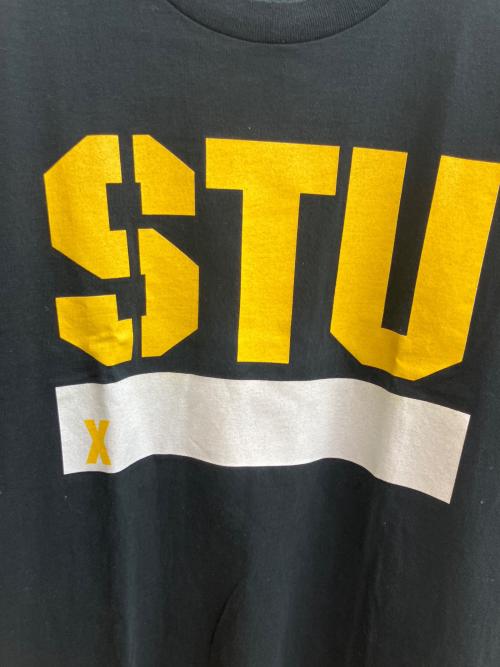 stussy（ステューシー）stussy (ステューシー) プリントTシャツ ブラック サイズ:Lの古着・服飾アイテム