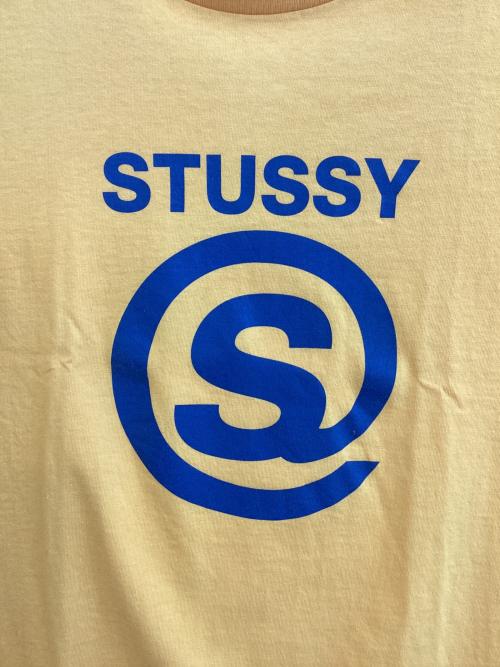 stussy（ステューシー）stussy (ステューシー) プリントTシャツ イエロー サイズ:SIZE Lの古着・服飾アイテム