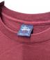 中古・古着 stussy (ステューシー) プリントTシャツ INTERNATIONAL ボルドー サイズ:L：10000円