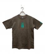 stussyステューシー）の古着「プリントTシャツ ボックスロゴ」｜グリーン