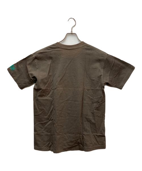 stussy（ステューシー）stussy (ステューシー) プリントTシャツ ボックスロゴ グリーン サイズ:Lの古着・服飾アイテム