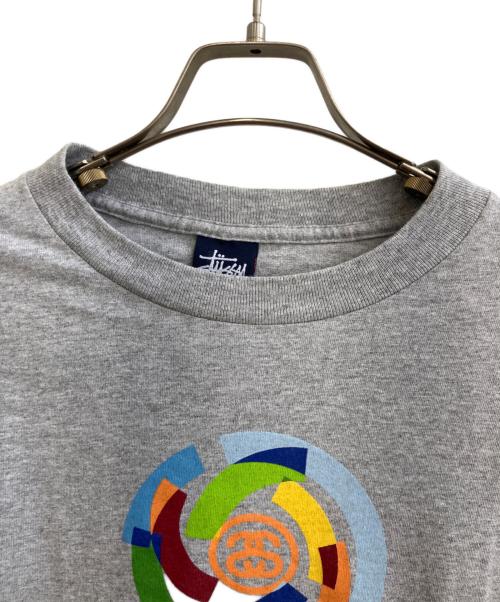 stussy（ステューシー）stussy (ステューシー) プリントTシャツ グレー サイズ:Lの古着・服飾アイテム
