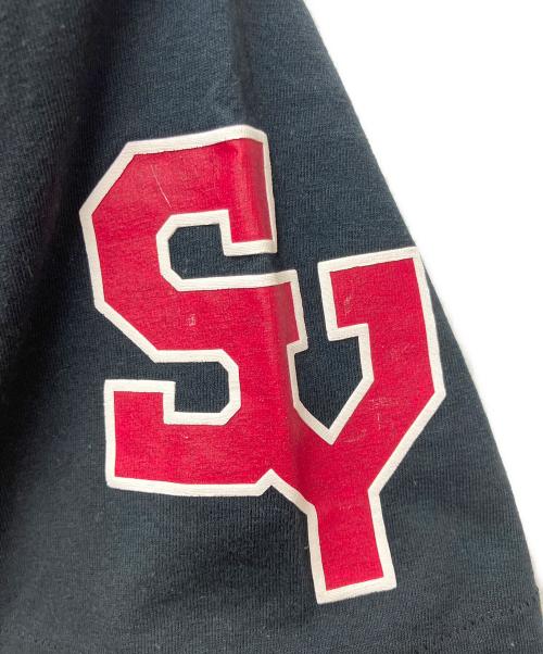 stussy（ステューシー）stussy (ステューシー) プリントTシャツ USロゴプリント ブラック サイズ:LARGEの古着・服飾アイテム
