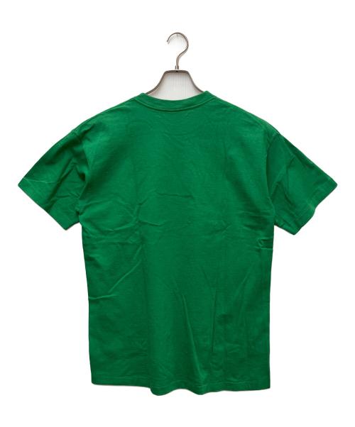 stussy（ステューシー）stussy (ステューシー) プリントTシャツ　Fリンク グリーン サイズ:LARGEの古着・服飾アイテム
