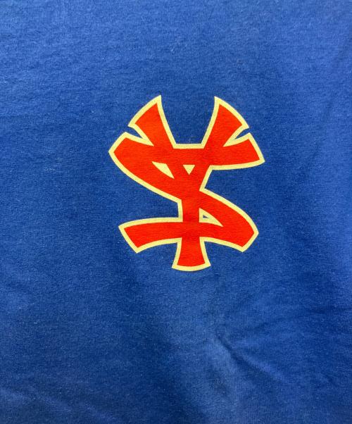 stussy（ステューシー）stussy (ステューシー) プリントTシャツ ベースボールプリント ブルー サイズ:Lの古着・服飾アイテム