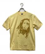 stussyステューシー）の古着「プリントTシャツ ボブマーリー ドットプリント」｜イエロー