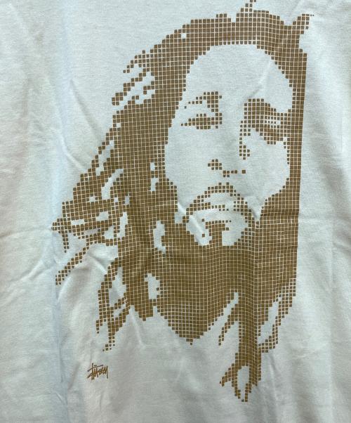 stussy（ステューシー）stussy (ステューシー) プリントTシャツ ボブマーリー ドットプリント イエロー サイズ:Mediumの古着・服飾アイテム
